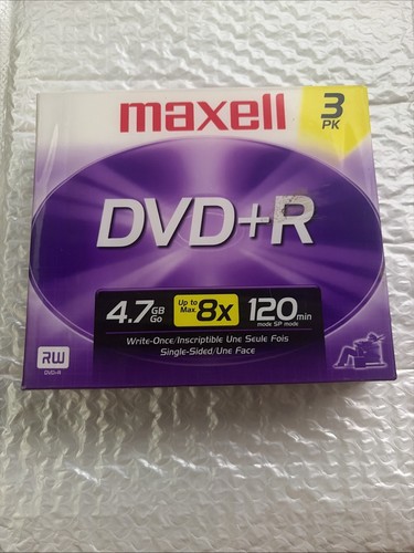 New sealed maxell dvd 7 - new, gb